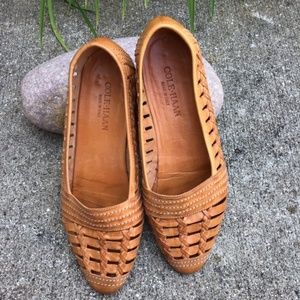 COLE HAAN Brown Leather Flats Size 9B
